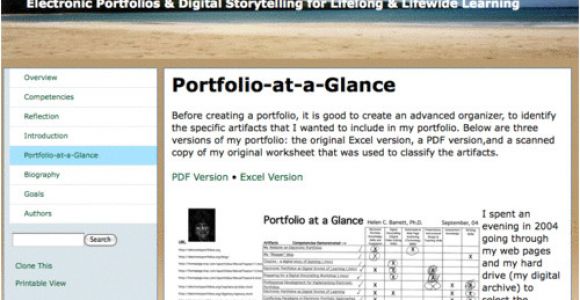 E-portfolio Templates Free Examples Resumes Eportfolios My Ecoach