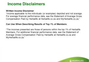 Earnings Disclaimer Template Marketing Ppt Video Online Download