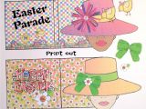 Easter Bonnets Templates Lucine 39 S Swing Card and Easter Bonnet Girls