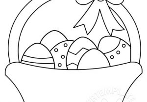 Easter Picture Templates Easter Egg Coloring Page Template