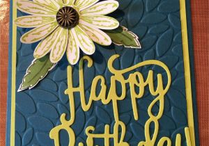Easy A Pocketful Of Sunshine Card Su Daisy Stamp Set and Punch and Happy Birthday Die Flower