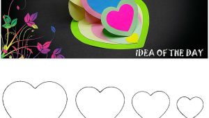 Easy and Beautiful Card Design Diy Triple Heart Easel Card Tutorial This Template for