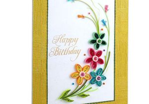 Easy and Beautiful Greeting Card Swapnil Arts Handmade 3d Paper Quilling Happy Birthday