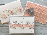 Easy and Simple Card Designs thoughtful Blooms Stamp Set Small Blooms Punch In 2020