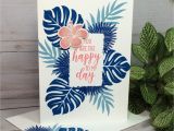 Easy and Simple Card Designs Tropical Chic Stampin Up Cards with Simple Masking Technique