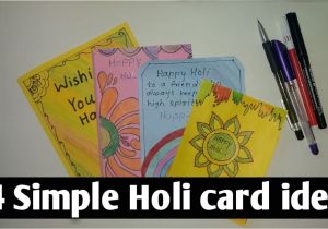 Easy and Simple Card Making 4 Simple Holi Greeting Card Ideas Beautiful Handmade Cards