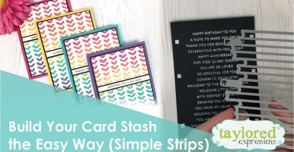 Easy and Simple Card Making Every Card Maker Has A Card Stash On Hand for Occasions that