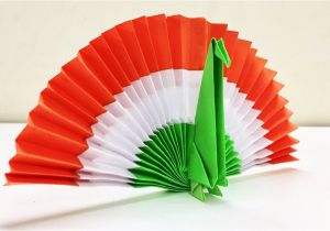 Easy Card On Independence Day Diy Paper Peacock origami Peacock Diy Independence Day Decor Republic Day Craft