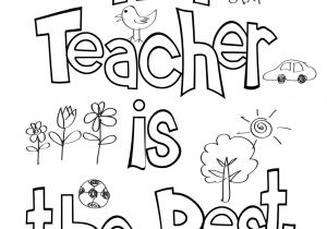 Easy Card On Teachers Day Teacher Appreciation Coloring Sheet with Images Teacher