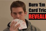 Easy Card Tricks Step by Step Super Easy Card Trick Tutorial Burn Em Trick