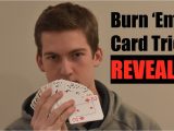 Easy Card Tricks to Learn Super Easy Card Trick Tutorial Burn Em Trick