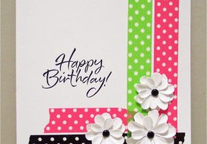 Easy Handmade Birthday Greeting Card Designs Bold Dot Tape Card Paper Cards Simple Cards Greeting