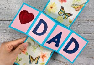 Easy Homemade Father S Day Card Ideas Diy Father S Day Twist and Pop Up Card Twist and Pop Up Card for Dad Craft for Kids