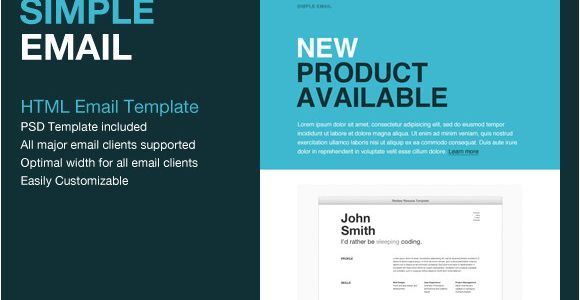 Easy HTML Email Templates 9 Sample HTML Emails Psd