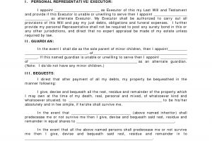 Easy Last Will and Testament Free Template Last Will and Testament Invitation Templates Last Will