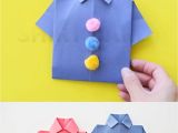 Easy origami Shirt Father S Day Card Easy origami Shirt Father S Day Card Video Video Paper