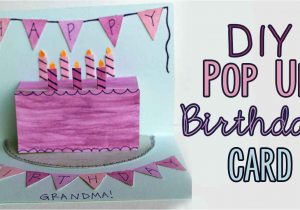 Easy Pop Up Card Birthday Diy Pop Up Birthday Card D