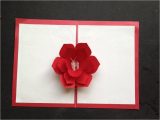 Easy Pop Up Card Birthday Easy to Make A 3d Flower Pop Up Paper Card Tutorial Free
