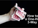 Easy Sleight Of Hand Card Tricks How to Perform A One Handed Triple Cut with Cards
