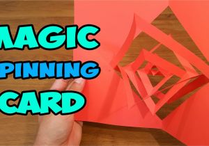 Easy to Do Card Tricks How to Make A Kirigami Magic Spinning Card with Images