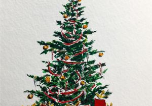 Easy Watercolor Christmas Card Ideas Christmas Tree Card Jennifer Branch Art Journal with