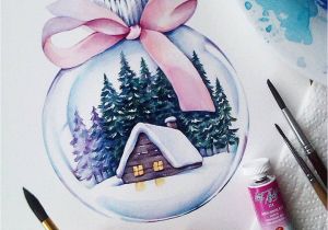 Easy Watercolor Christmas Card Ideas Watercolor Gallery D On Instagram More Arts D Water