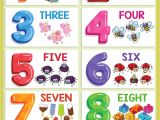 Easy Way to Use Five Card Numbers Poster Numbers 1 10 for Kids Math Printable
