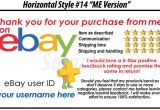 Ebay Feedback Templates 50 Ebay Seller Custom Personalized 5 Star Reminder Thank