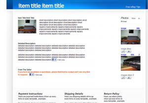 Ebay Item Description Template Unique Ebay Item Description Template Picture Collection