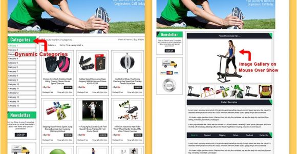 Ebay Storefront Templates Free Custom Ebay Storefront Template Listings Go Green theme