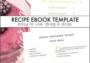Ebook Cookbook Template Recipe Ebook Template and Next Comes L