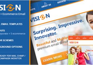 Ecommerce Email Templates Free Download Vision Corporate Ecommerce Email Template by Janio