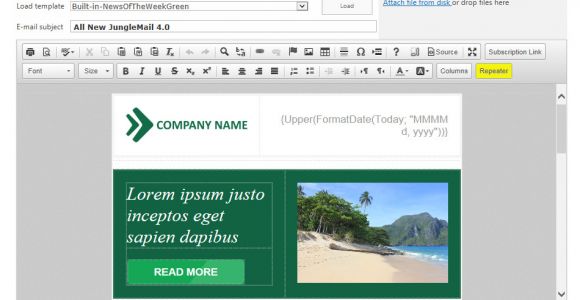 Edit Sharepoint Template Enovapoint Send Newsletters In Sharepoint 2010 2013