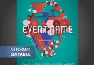 Editable Flyer Templates Download Geometric Editable Poster Template Vector Free Download