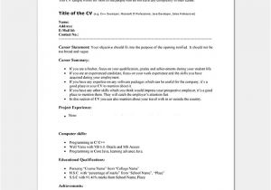 Editable Simple Resume format In Word Resume Template for Freshers 18 Samples In Word Pdf