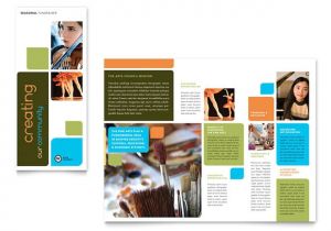 Education Brochure Templates Free Download Arts Council Education Brochure Template Design