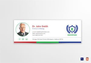 Education Email Templates Education Email Signature Design Template In Psd HTML