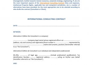 Educational Consultant Contract Template 8 Consulting Contract forms Pdf Doc