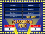 Educational Game Templates Family Feud Powerpoint Template Classroom Game