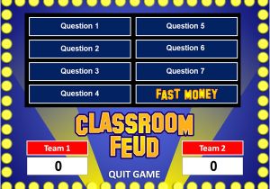 Educational Game Templates Family Feud Powerpoint Template Classroom Game