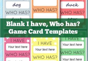 Educational Game Templates I Have who Has Template Learning Games for Kids Game