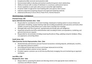 Effective Resume Samples 8 Sample Executive assistant Resumes Sample Templates