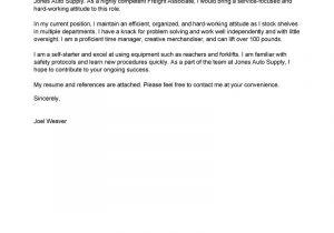 Eg Of Cover Letter Leading Professional Part Time Overnight Freight