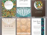 Eid Card Design Vector Free Download Set Of Vector Design Templates Business Card with Floral