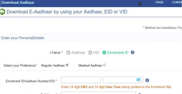 Eid No Means In Aadhar Card Aadhaar Virtual Id Uidai Has Made Generation Of Aadhaar