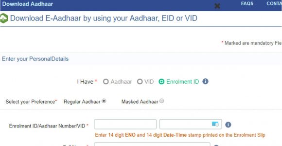 Eid Number Means In Aadhar Card Aadhaar Virtual Id Uidai Has Made Generation Of Aadhaar