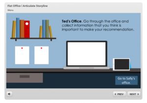 Elearning Heroes Templates Interaction Elearning Template Flat Office for