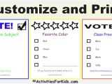 Election Ballots Template Back to School Word Search Activities for Kids