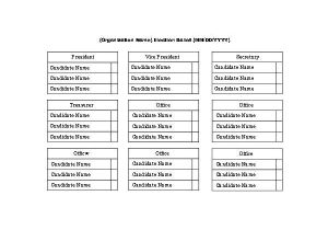 Election Ballots Template Download A Free Election Ballot Template