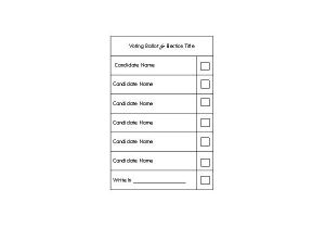 Election Ballots Template Election Ballot Template Word the Letter Sample